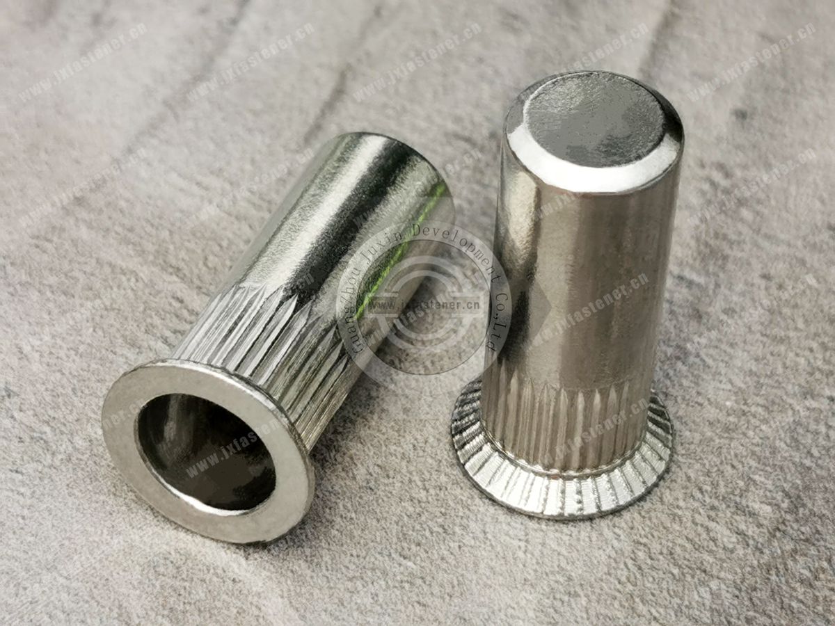 Countersunk Head Closed end Round Body Knurled Plain Blind Rivet Nuts—Closed End