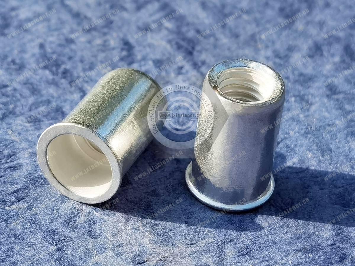 Thin Head Open  Round Body Plain Blind Rivet Nuts—Open End