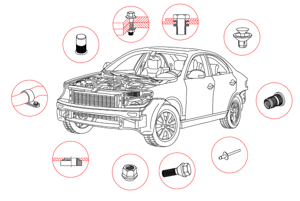 Automotive fasteners and components EV Charging Equipment