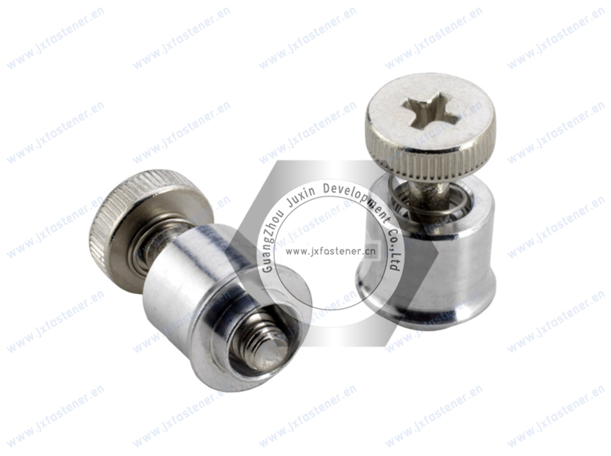 Captive Panel Screw, Screw Head, Spring-loaded, Flare Mount - Metric Type JX-PF7MF