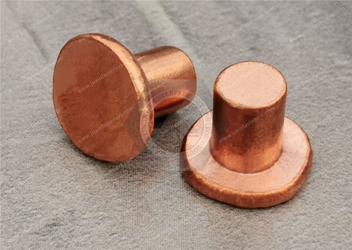 Copper Flat Head Solid Rivets