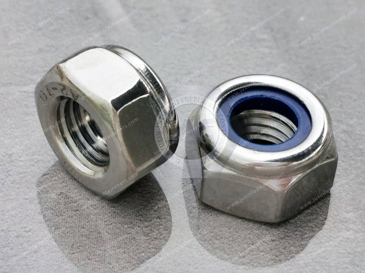 Stainless steel hexagon nylon nuts( with non-metallic insert)-Style 2