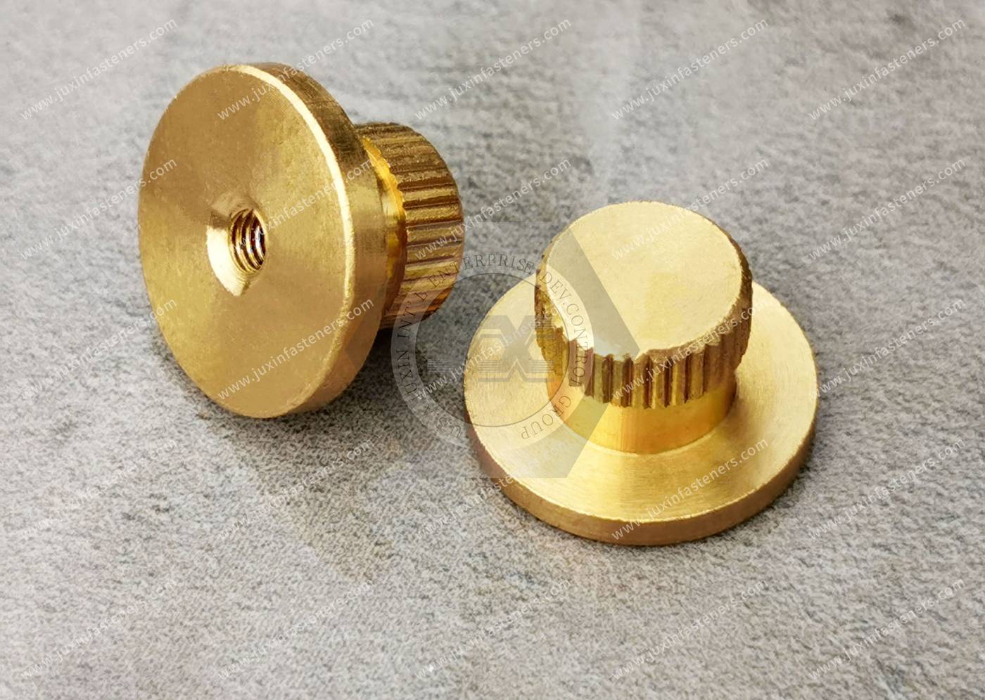 Brass Palm-Grip Machinable-Hub Knobs