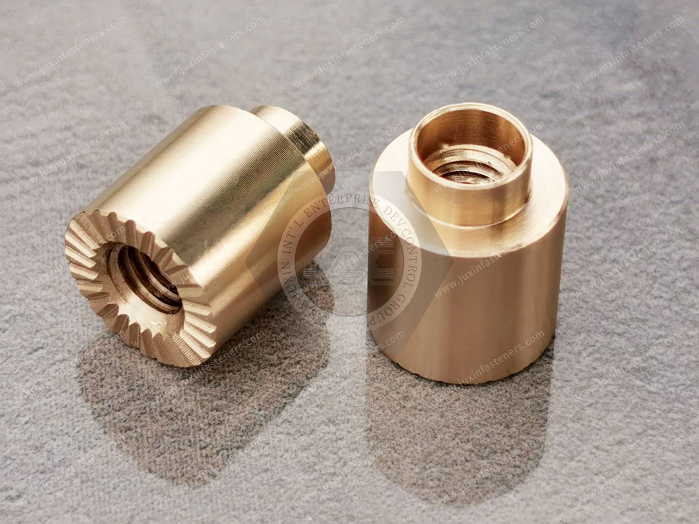 Metric Brass Press-Fit Nuts for Soft Metal