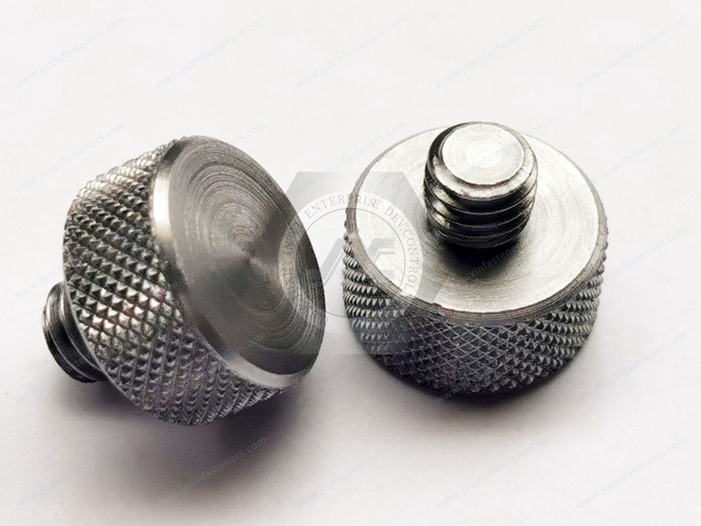 Stainless Steel Low-Profile Knurled-Head Thumb Screws