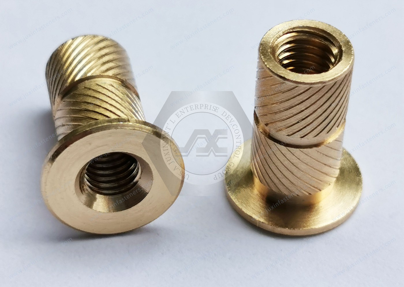 M5 Brass Tapered Heat-Set Inserts for Plastic