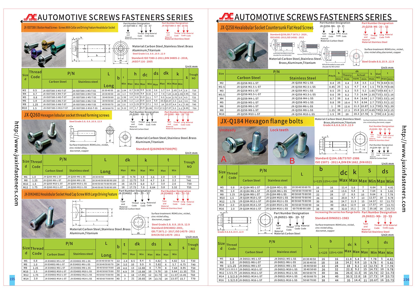 Automotive Screws Fasteners Series