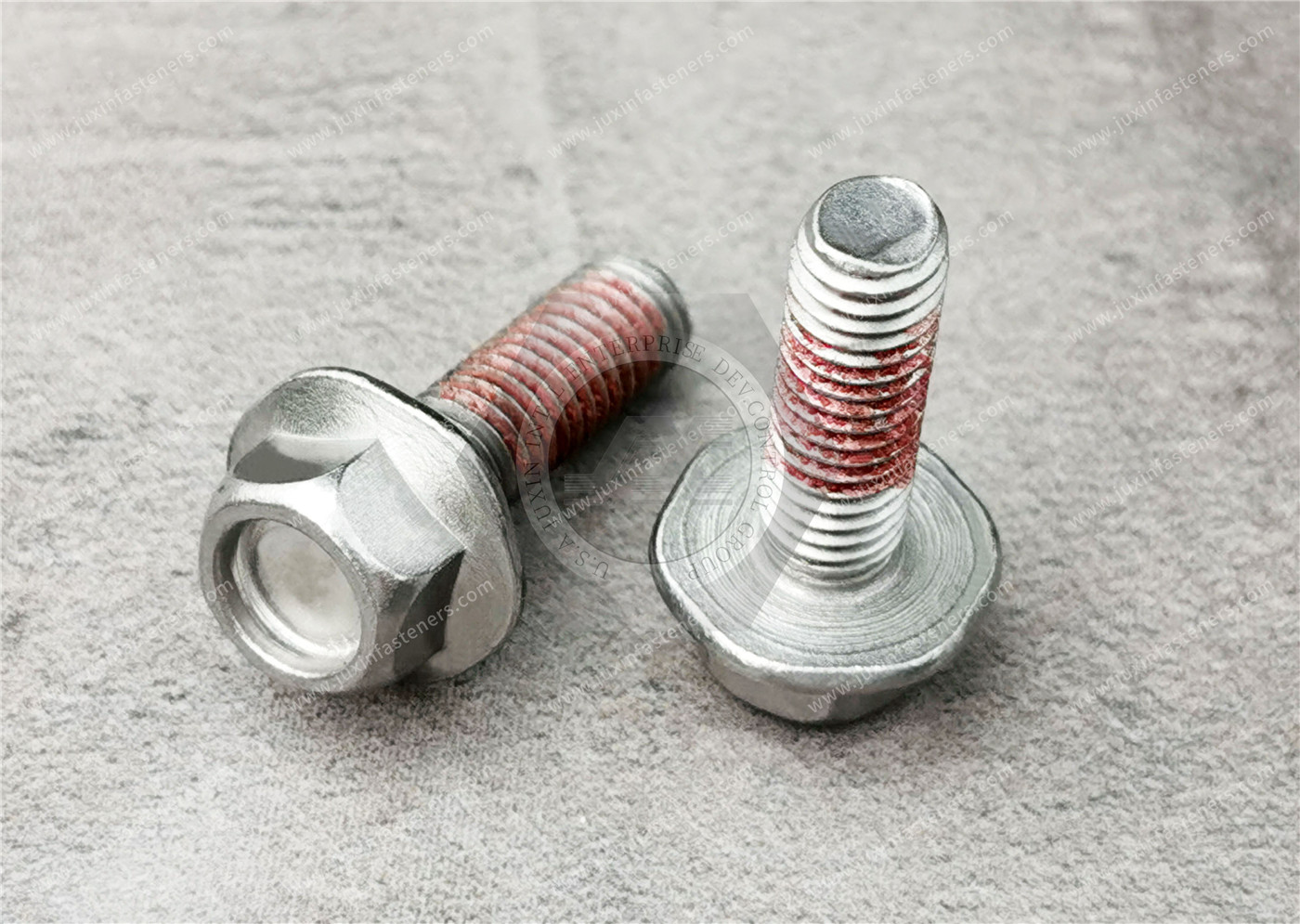 Stainless Steel Flanged Hex Thin Head nylon patch Screws