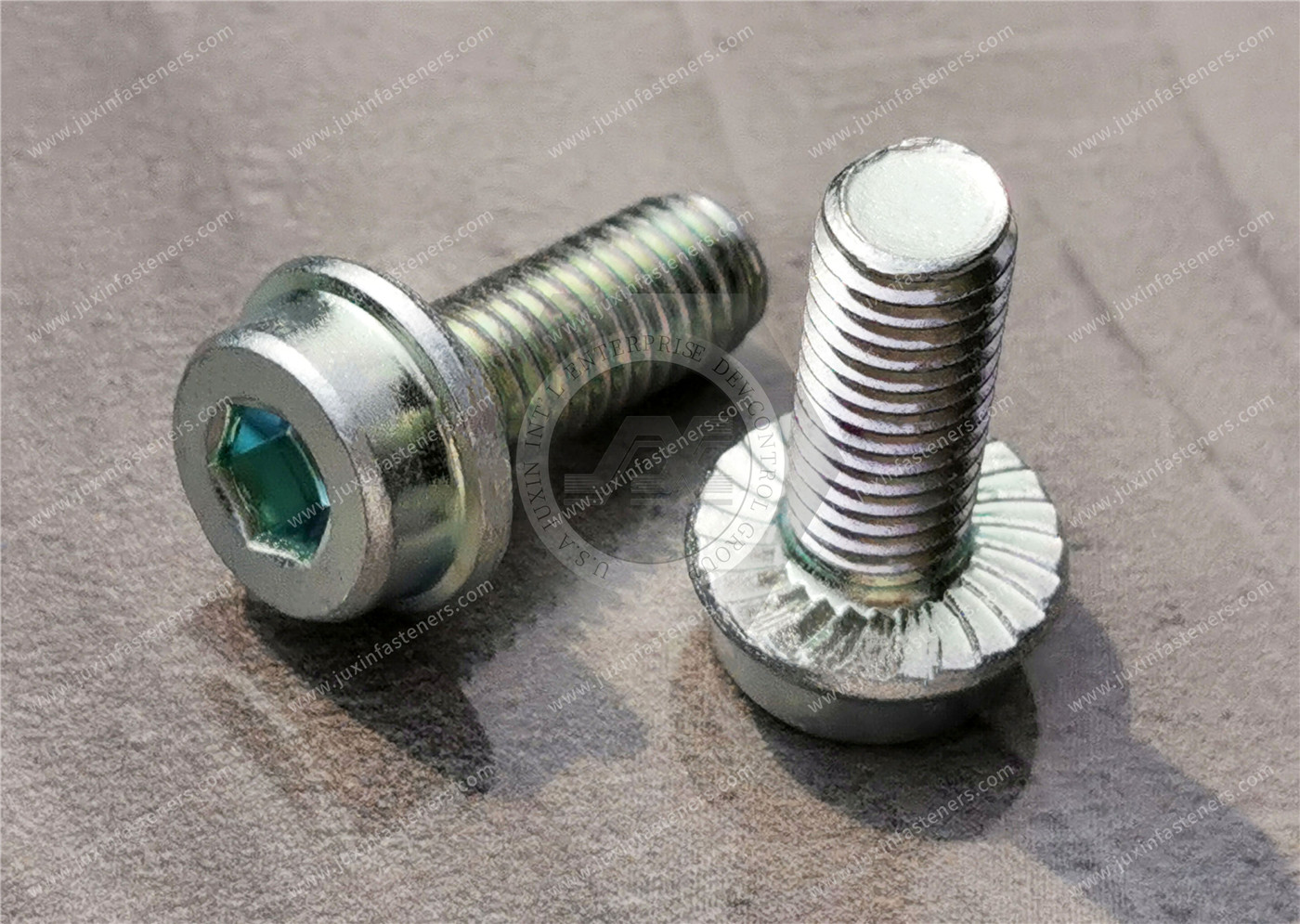 Carbon Steel Serrated-Flange Socket Head Screws