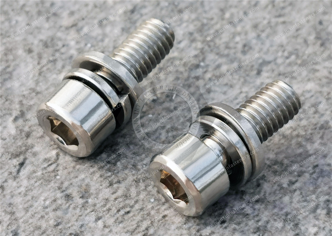 Cleaned and Bagged Stainless Steel Socket Head Screws for High Vacuum with flat washer spring washer