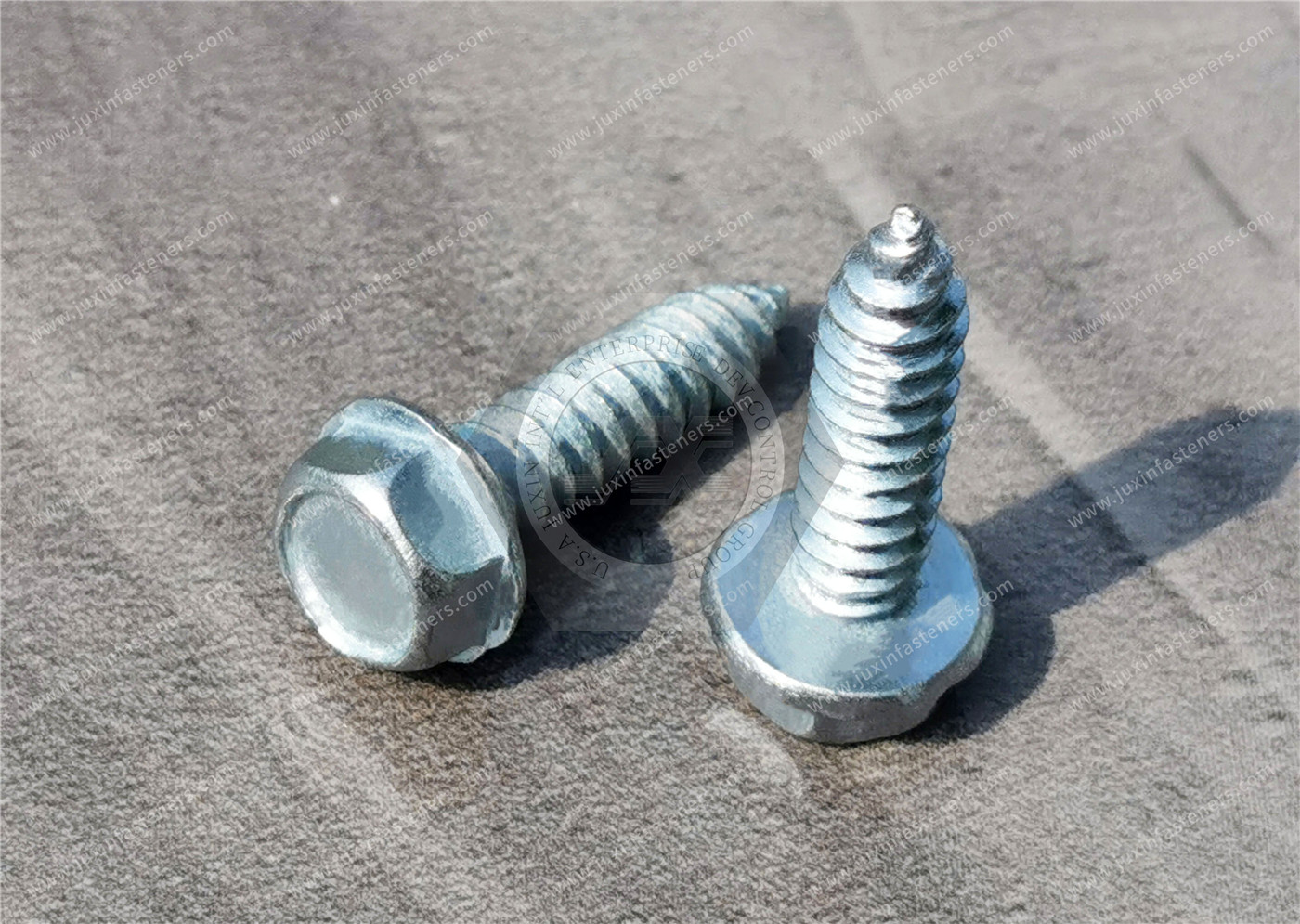 Steel Flanged Hex Head Screws for Wood