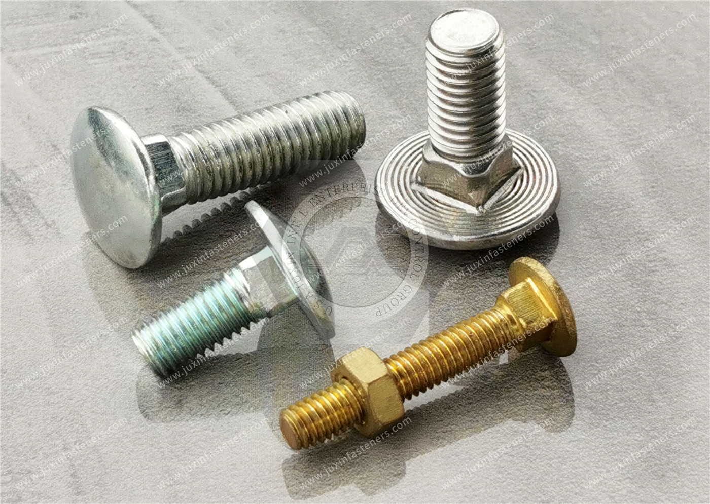 Medium-Strength Grade 5 Steel Square-Neck Carriage Bolts