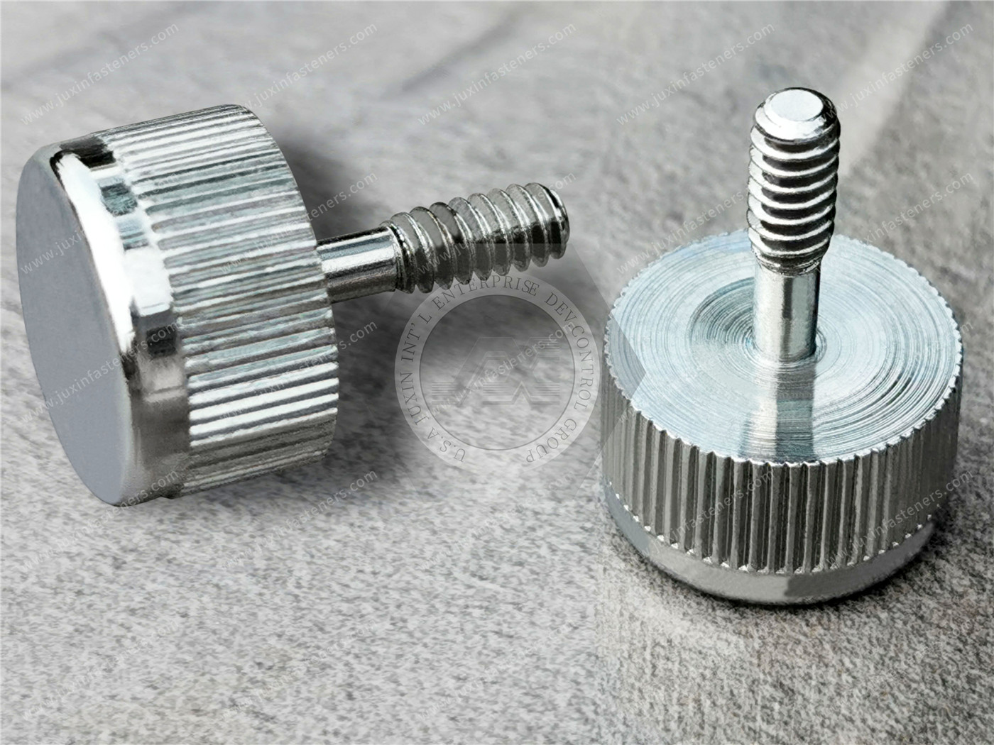 Steel Knurled-Head Extended-Tip Thumb Screws