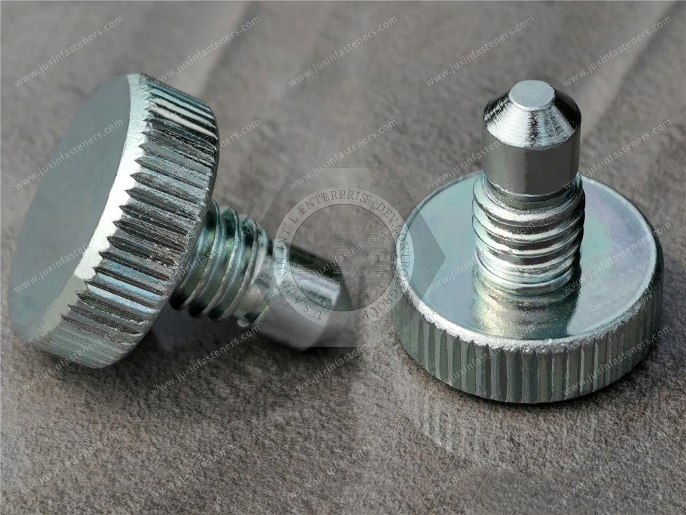 Metric Steel Low-Profile Knurled-Head Thumb Screws