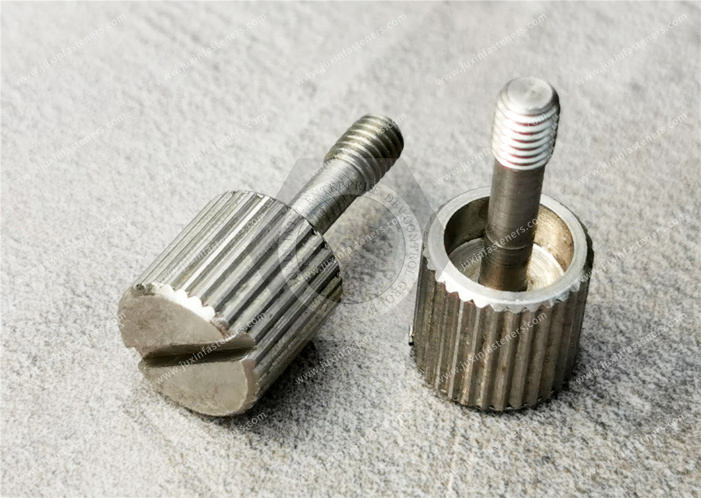 Stainless steel Slotted Narrow Knurled-Head Thumb Screws