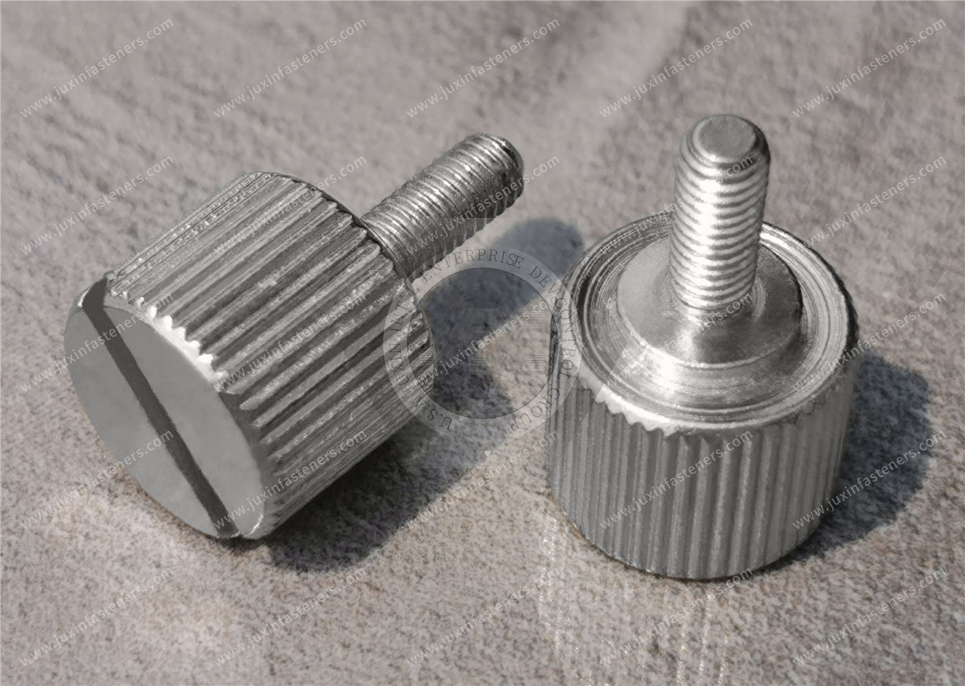 Steel Slotted Narrow Knurled-Head Thumb Screws