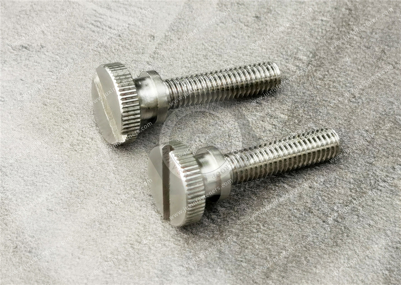 Stainless steel Slotted Stainless Steel Low-Profile Knurled-Head Thumb Screws