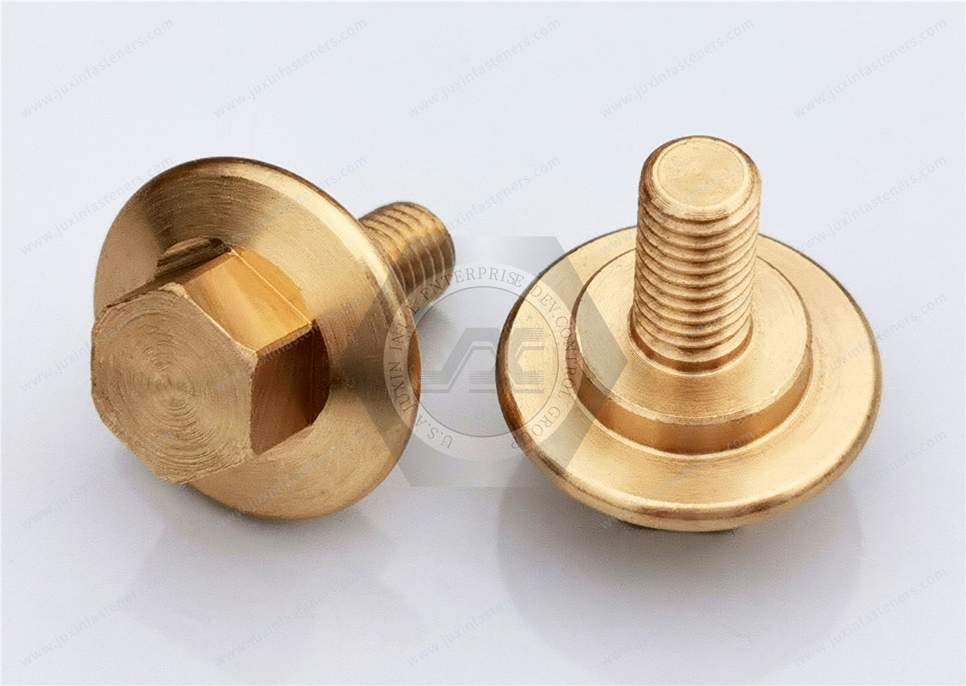 Brass Non-Standard Hexagon Flange Bolts for New Energy Vehicles