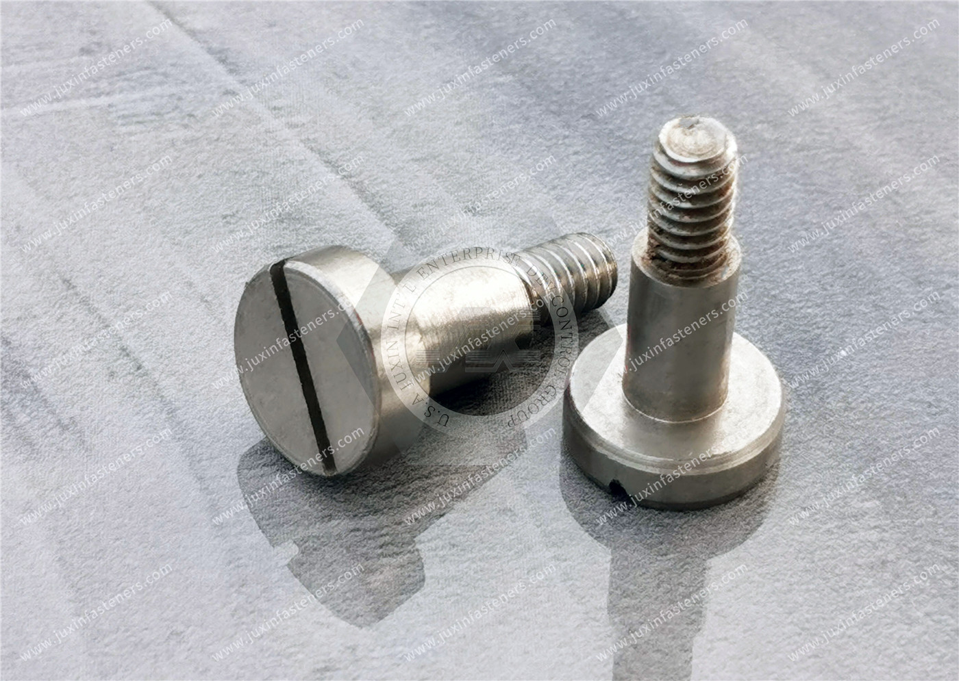 Metric Slotted Low-Profile Stainless Steel Shoulder Screws