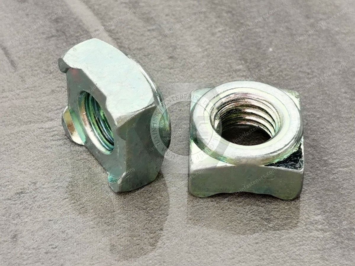 Steel Square Weld Nut Welded Square Nut (Type A), Surface Treatment Environmental Protection Color Zinc