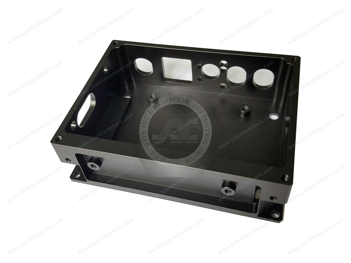 JX-21JG06, Optical equipment battery housing custom aluminum case precision 6061 aluminum parts four-axis linkage CNC machining