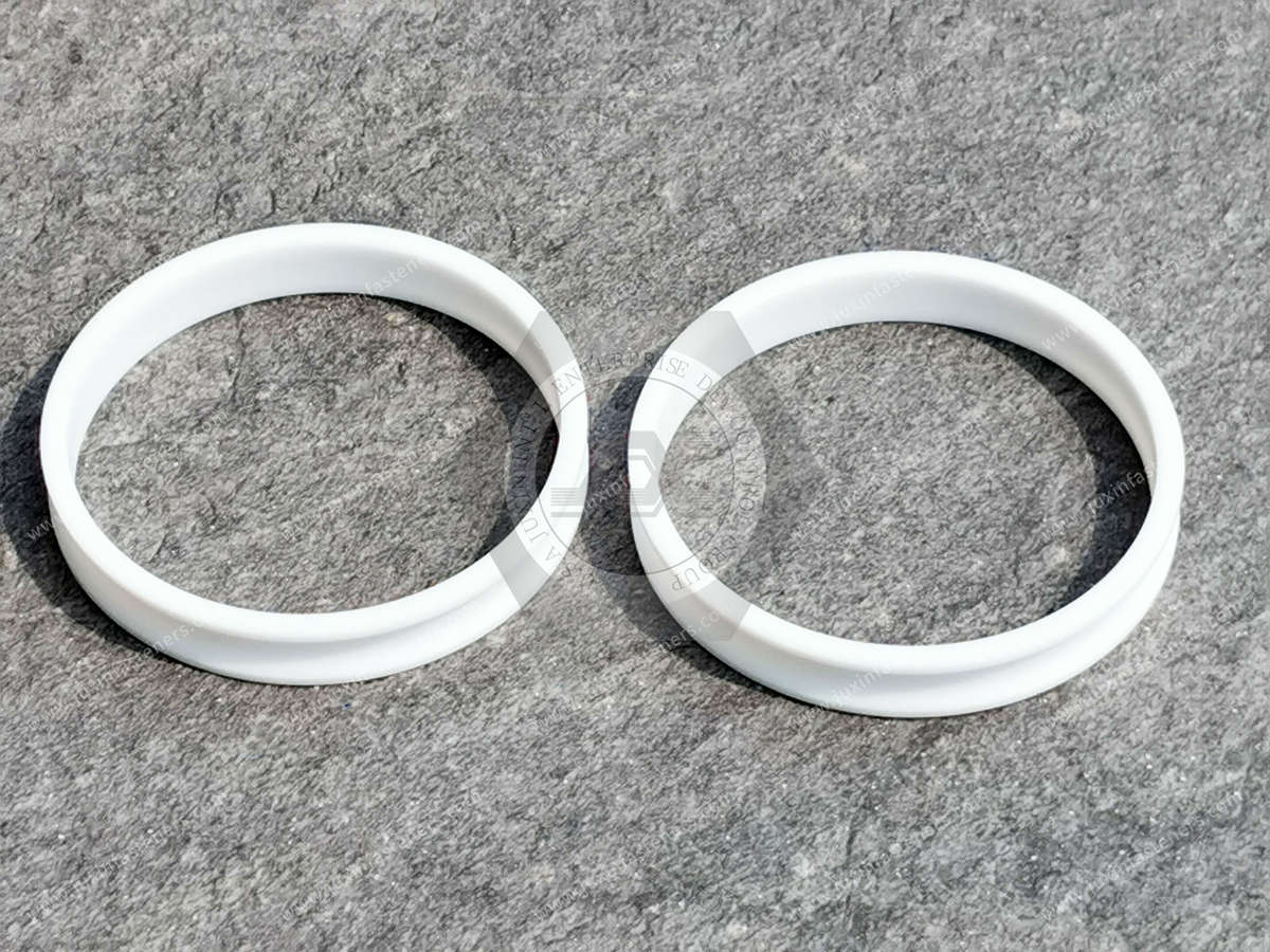 JX-M532-D76-84-H12.7-PTFE, Teflon Egg Ring Half Inch