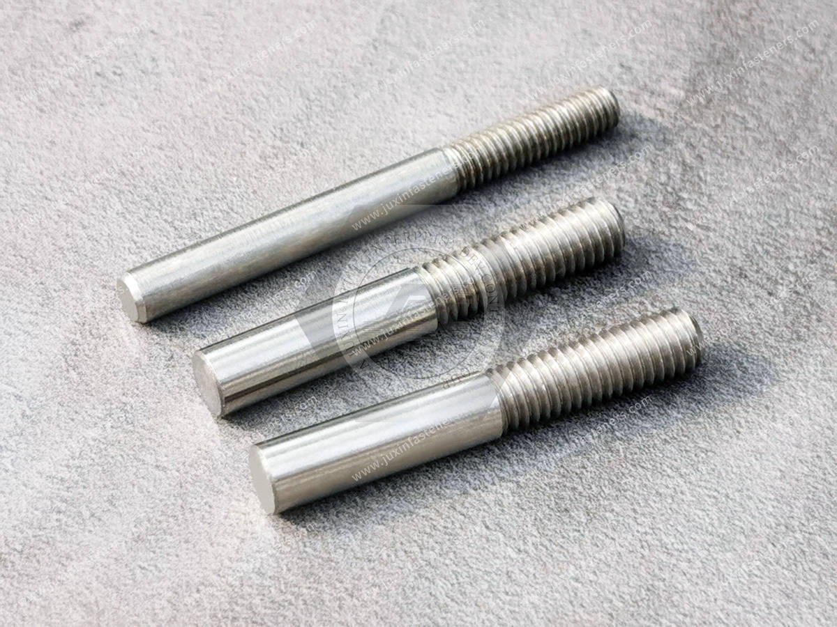 JX-21ZXG185-M5-33-H5-SS, Stainless steel machined parts threaded pins for freezer grills, agricultural fan equipment