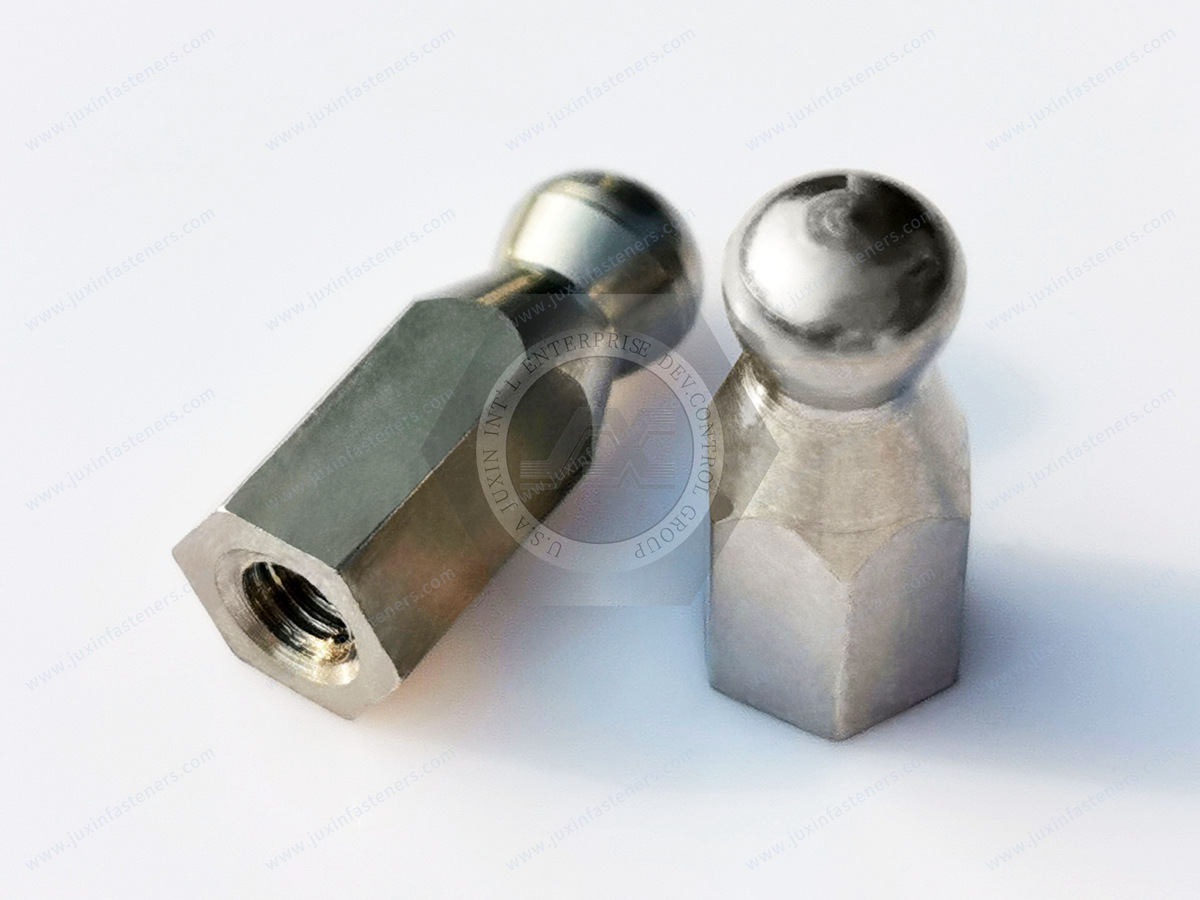 JX-21JG203-M3-14-SS, CNC stainless steel machining parts hexagonal round head nuts