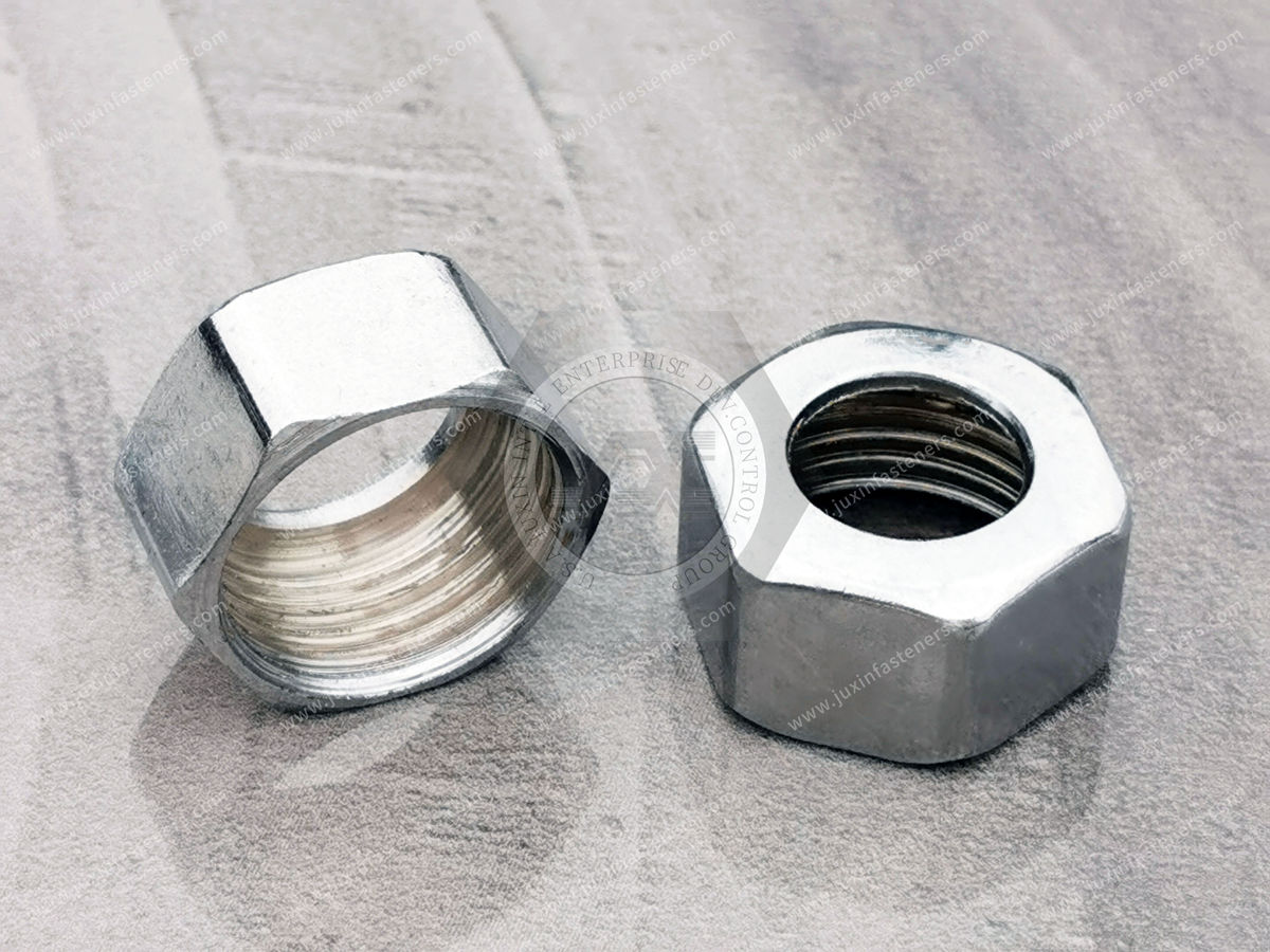 JX-21JG361-M10-ST, Nickel-plated hexagonal nut fittings in carbon steel