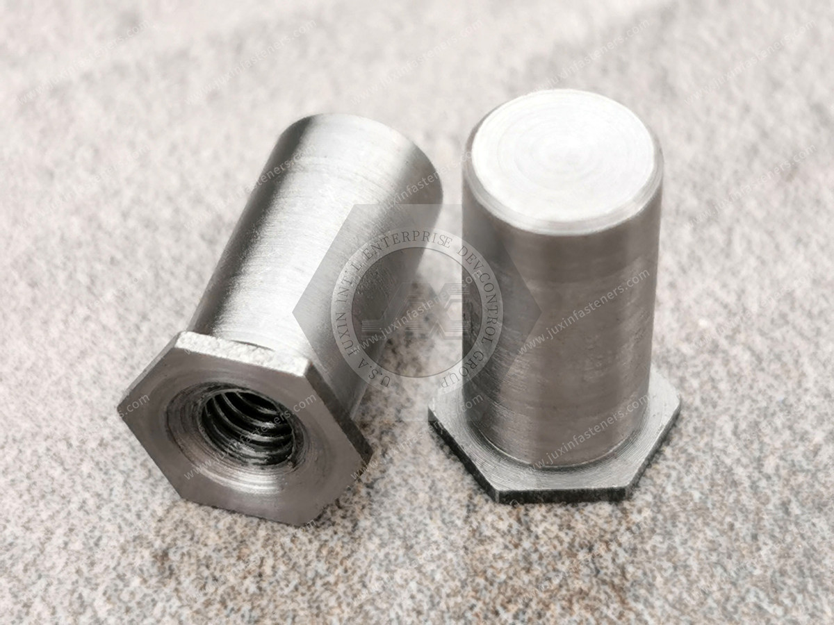 JX-21JG380-M4-ST, Stainless steel machined waterproof parts nut post for medical equipment, communication equipment sheet metal industrial manufacturing