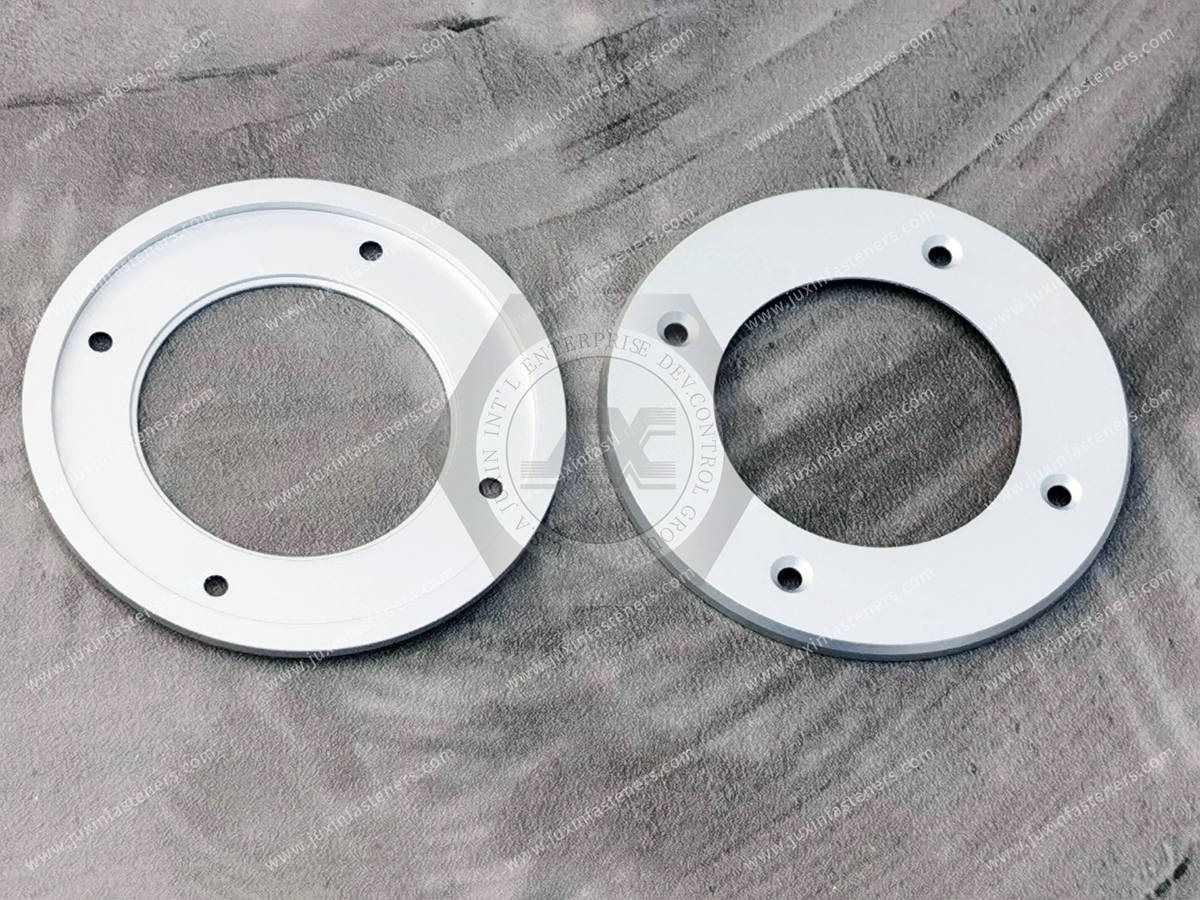 JX-21JG400-D42-D73-H3.86-AL, Aluminum machined parts for sound, stage lighting manufacturing equipment, surface treatment anodized