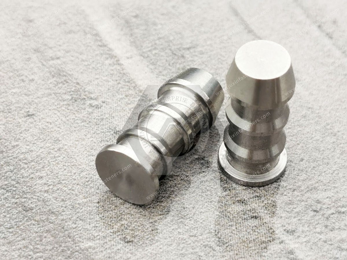 JX-21JG440-505-SS, CNC stainless steel machined parts studs, medical equipment, wheelchair manufacturing, and medical cabinets. ultrasound machine manufacturing application solutions, surface treatment passivation