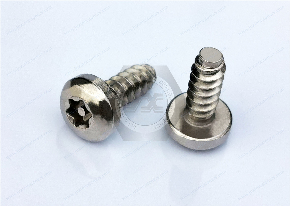 Alloy Steel Tamper-Resistant Button Head Torx Tapping Screws with pin F Type Security Fasteners