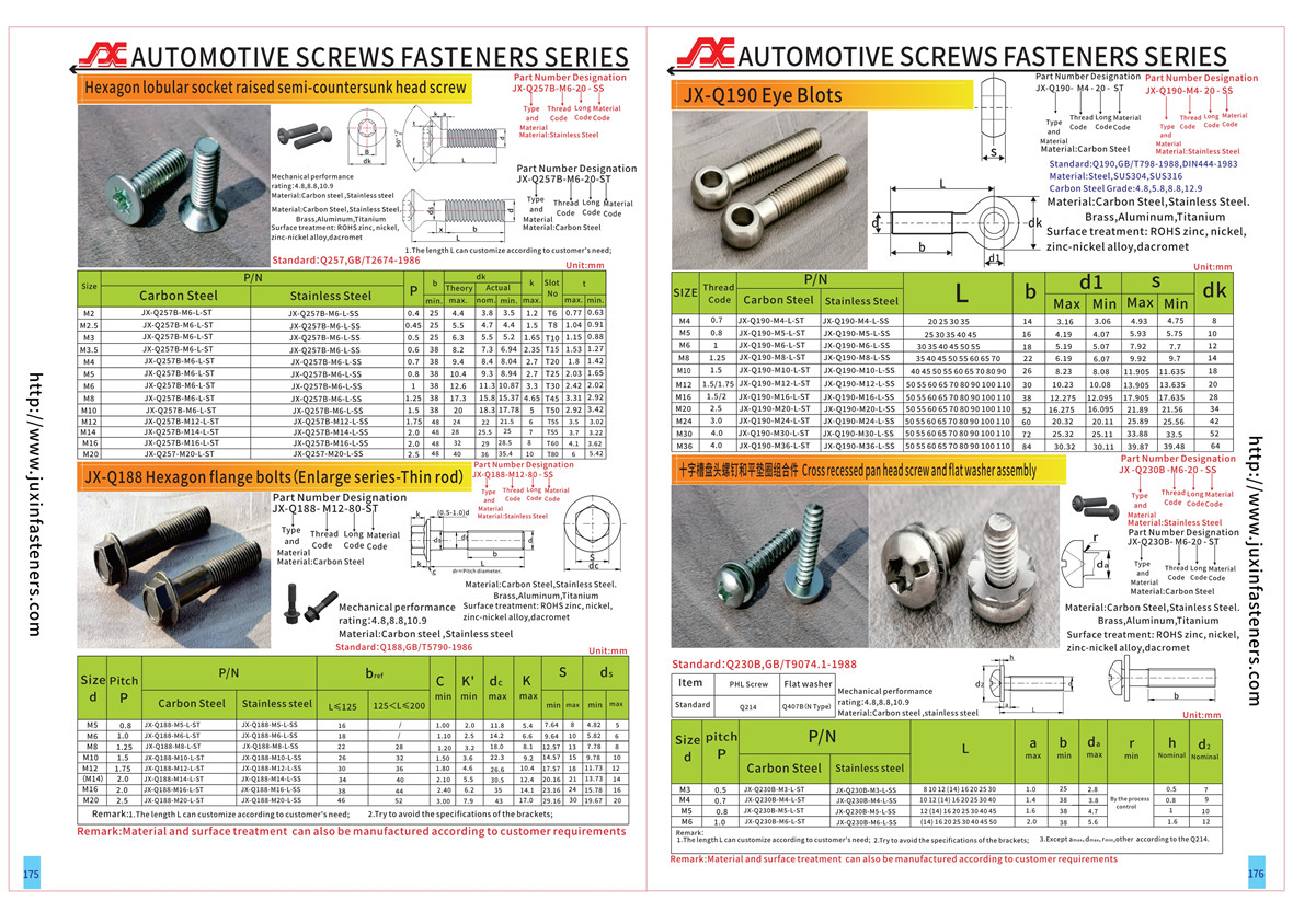 Stainless Steel Pan Head Phillips Screws with SKS304 Stainless Steel French Lock Washer