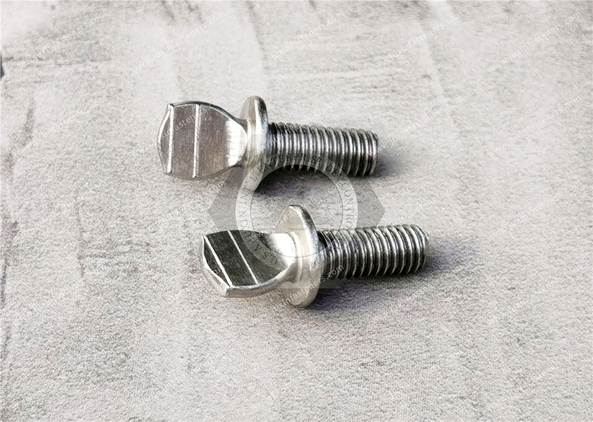 Stainless Steel Flanged Spade-Head Thumb Screws