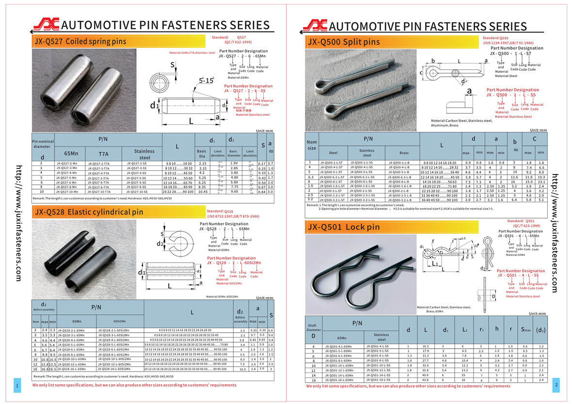 Lock pin&Safety Lock with Circle Part Type SPA1 Pins