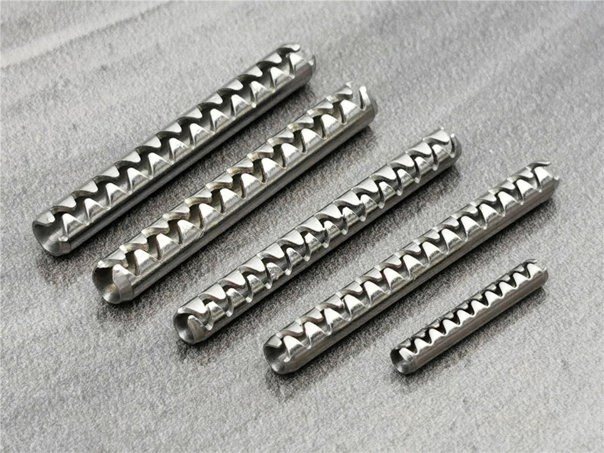 Stainless Steeel Tooth Slotted Spring Pins - Light Type