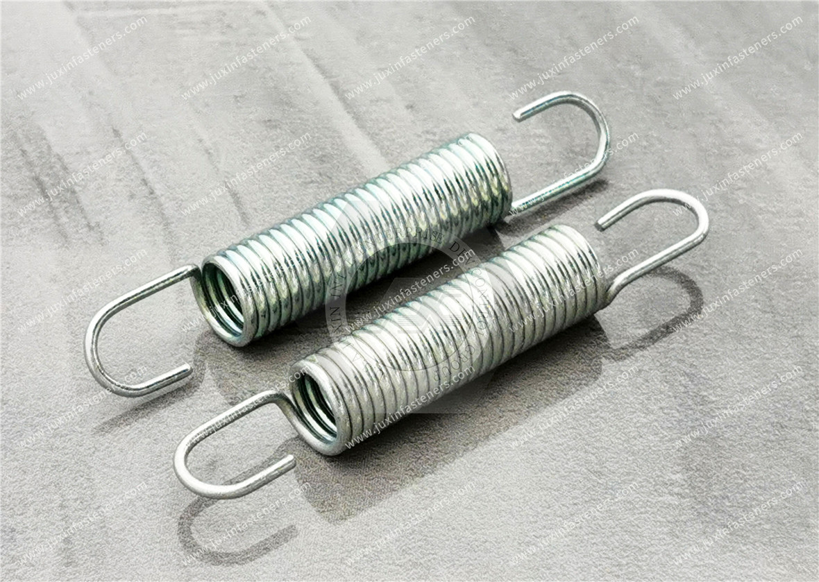 Cylindrically coiled tension spring dimensions and parameters (Ring profile with hook)