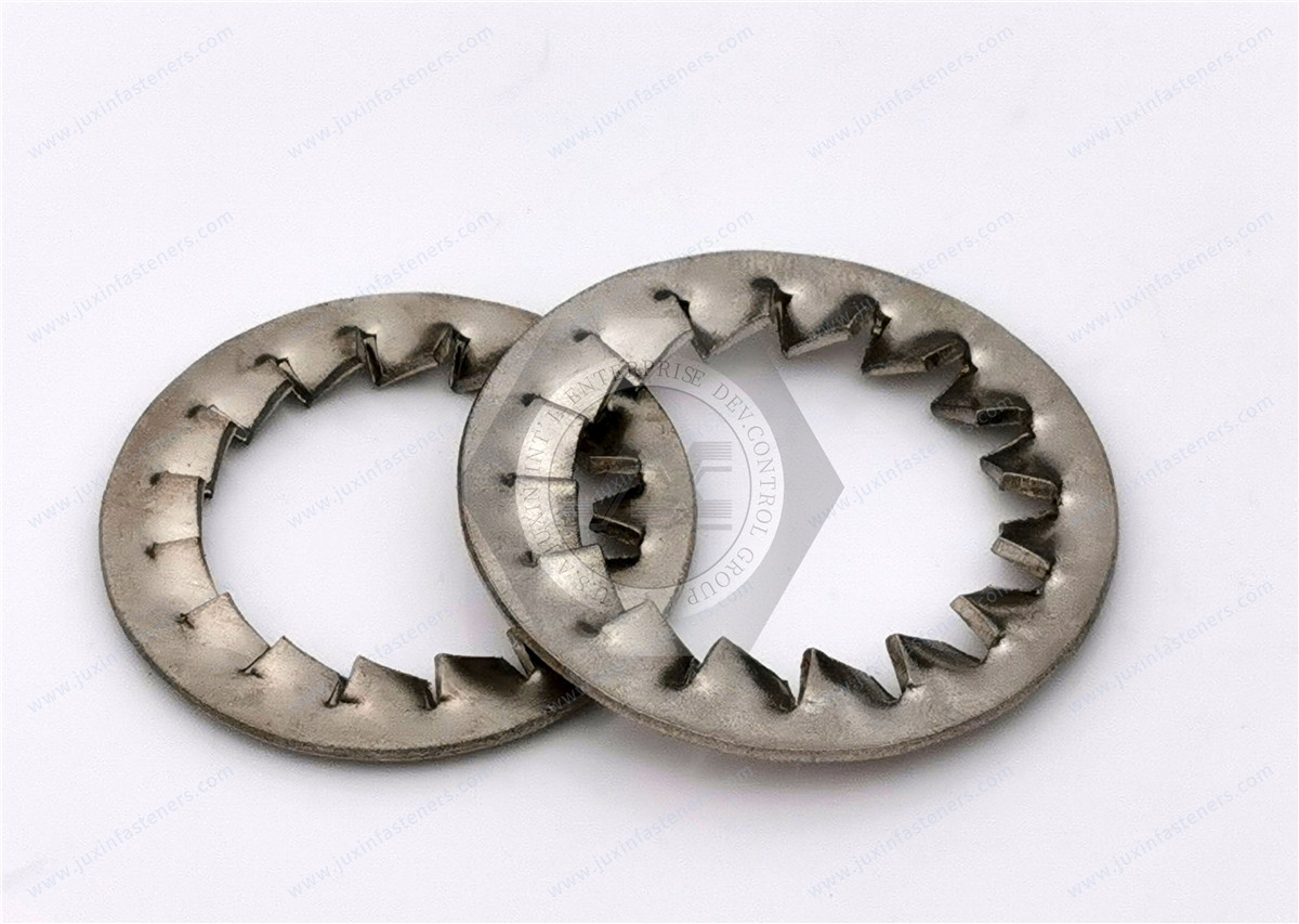 Serrated lock washers internal teeth