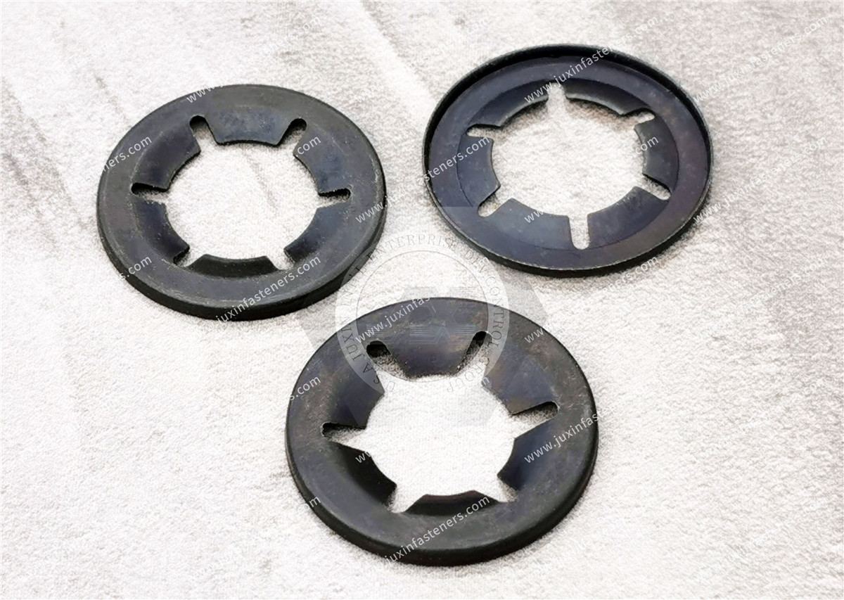 Star push fastener for metric standard circular shaft