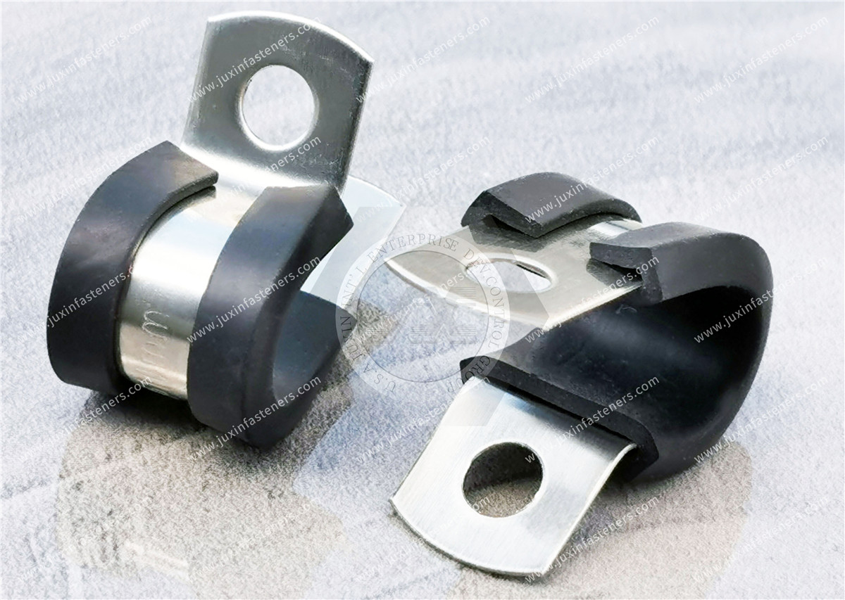 Stainless steel Rubber lined P clips -15(mm wide