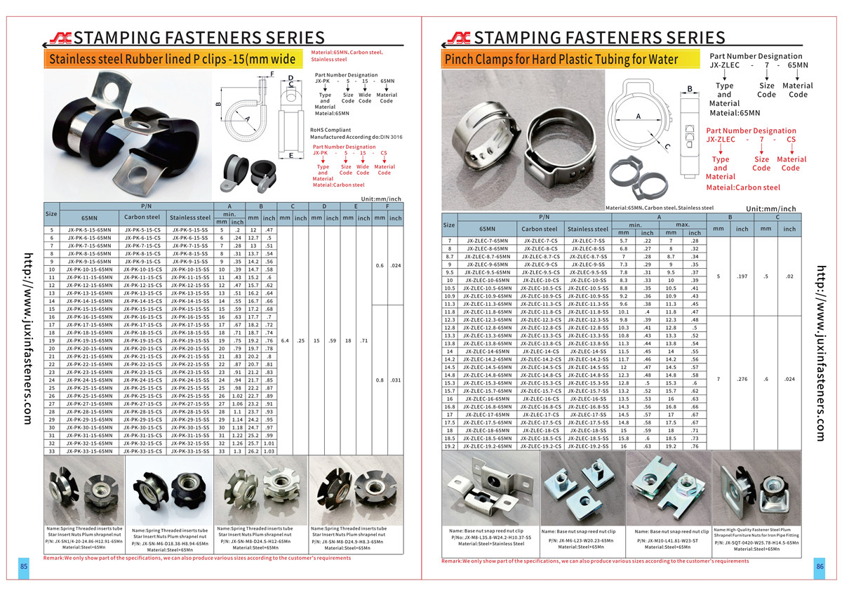 Base nut snap reed nut clip