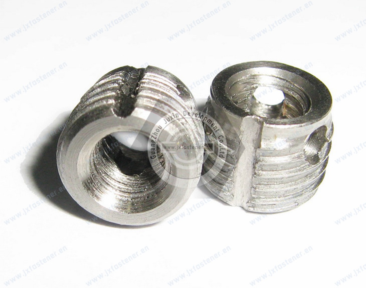 Stainless steel Self-tapping inserts with safety grooves