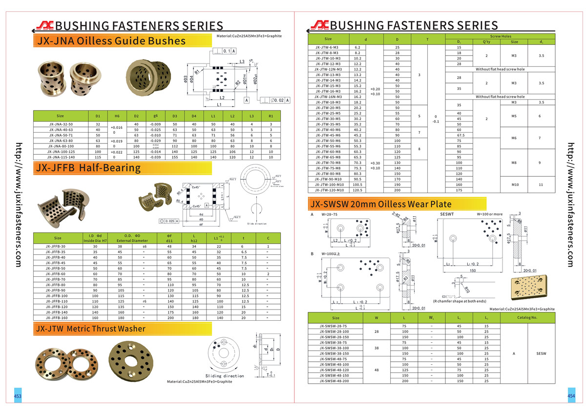 JX-JNA Oilless Guide Bushes