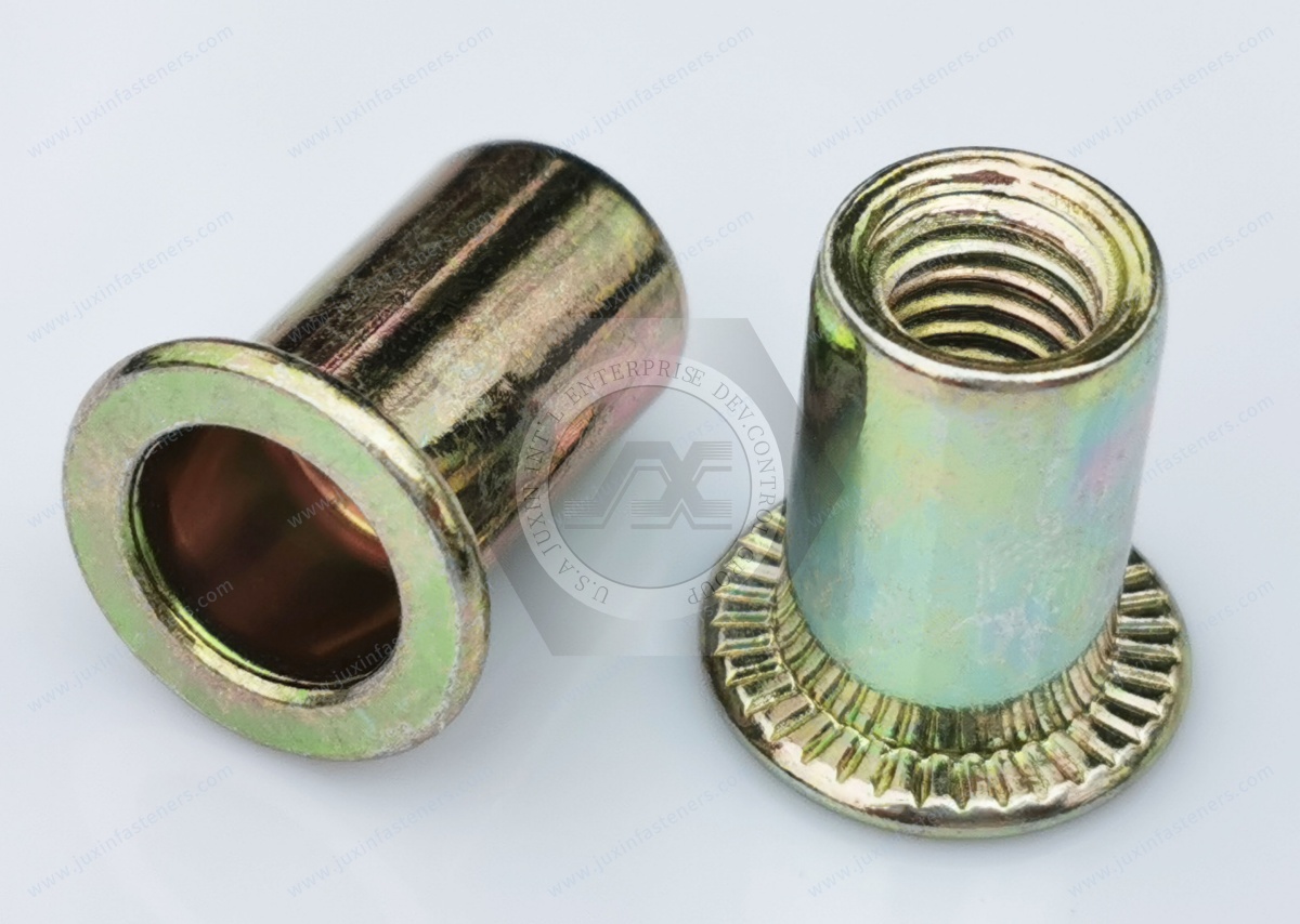 Flat Head Open end Round Body Plain Blind Rivet Nuts