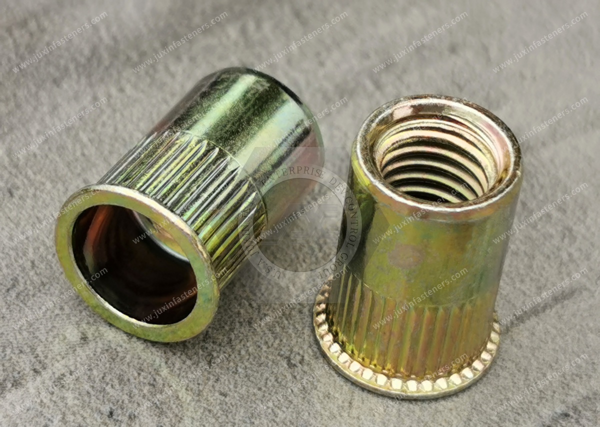 Thin Head Open end  Round Body Knurled Blind Rivet Nuts