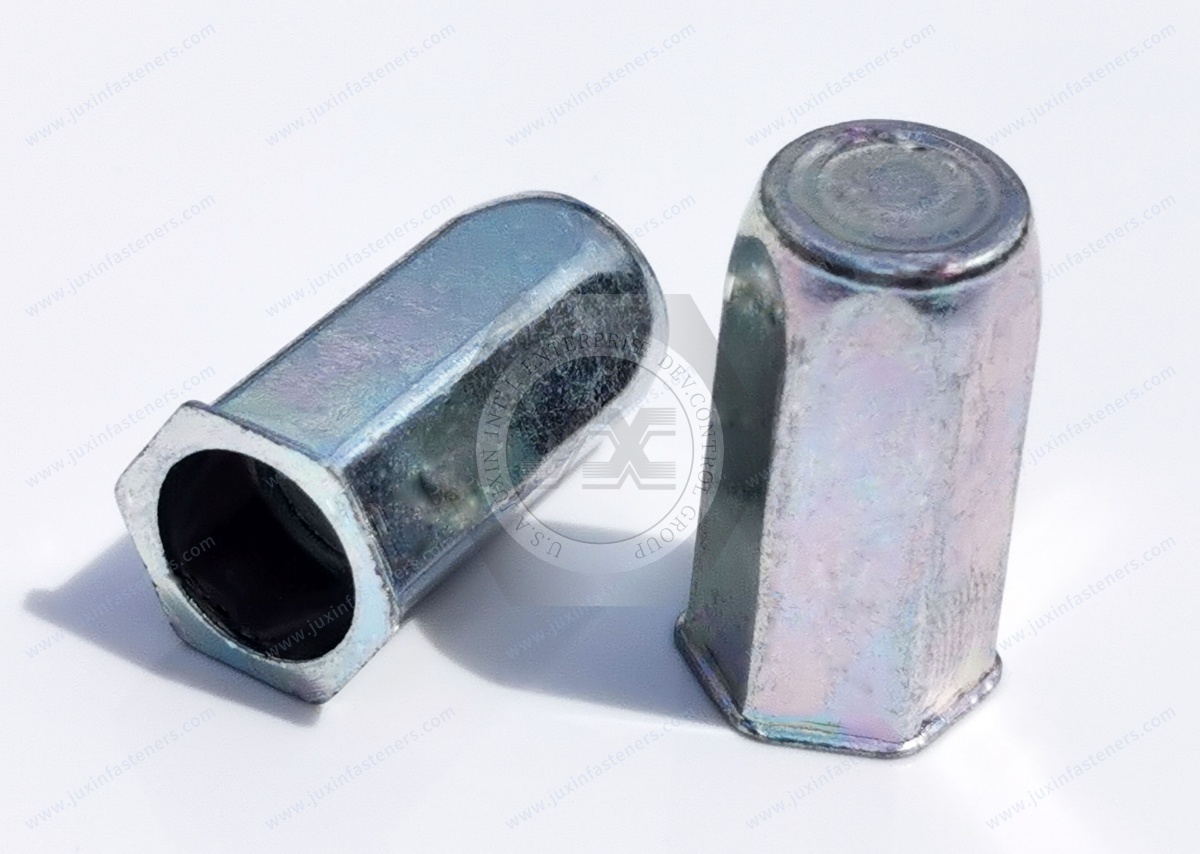 Thin head Closed end Hexagonal body blind rivet nuts --Closed end