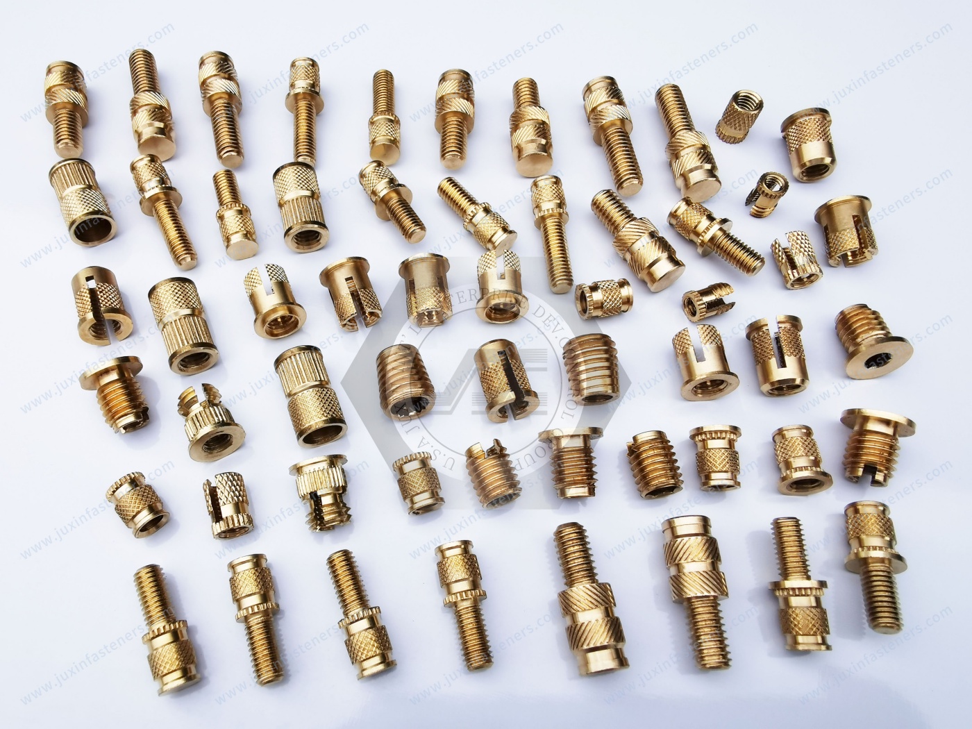 Brass Thru Threaded Inserts– Types JX-IUB, JX-IUC