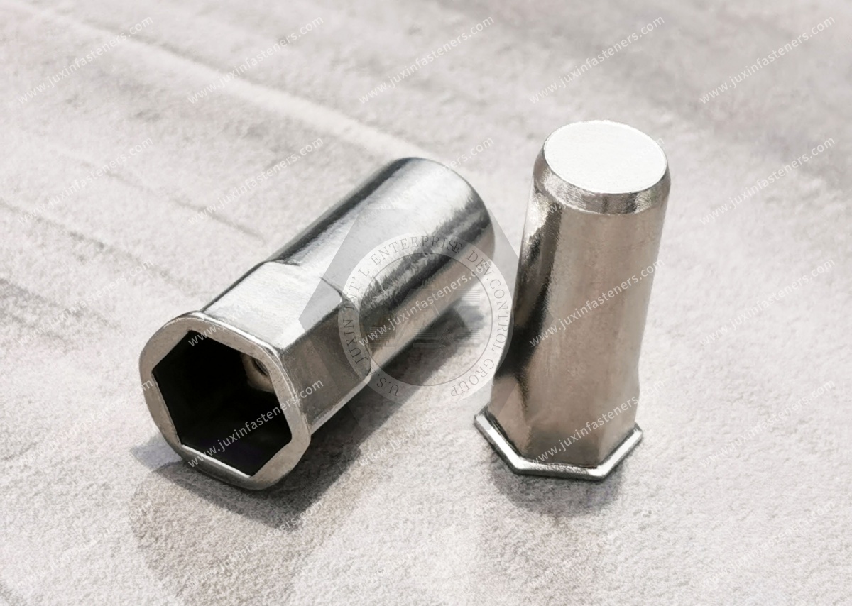 Thin Head Closed end Part Hexagonal body Blind Rivet Nuts—Closed End