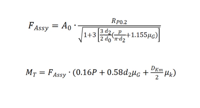 Influence of bolt fasteners friction coefficient on torque